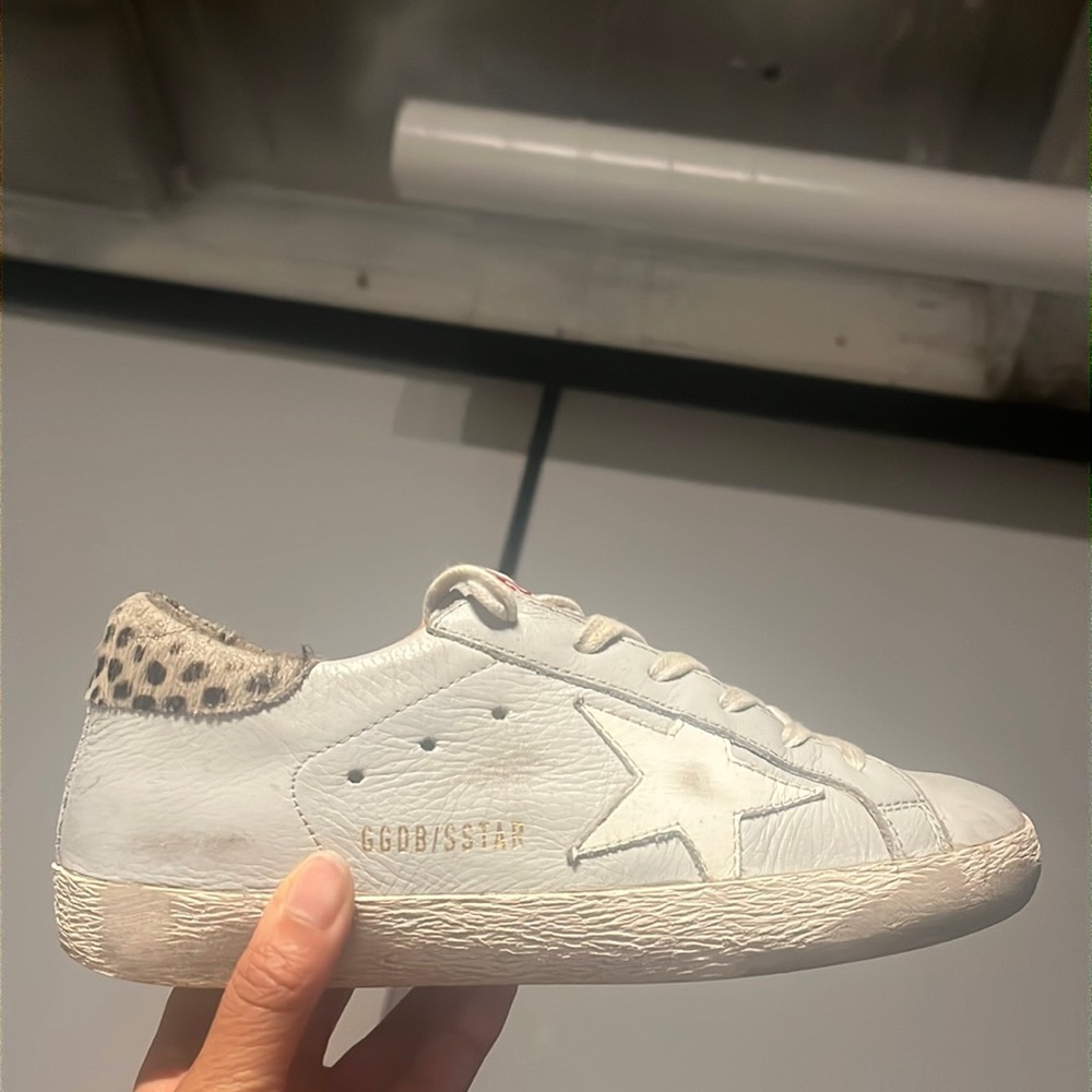 COPY - GOLDEN GOOSE SIZE 35 GREY AND LEOPARD